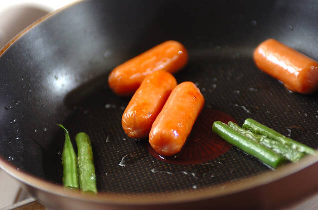 野菜＆ウインナーの作り方の手順2