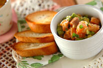 脱マンネリ サーモンのブルスケッタ 簡単時短レシピ by杉本 亜希子さん