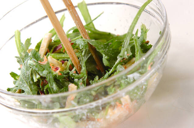 菊菜のかき揚げの作り方の手順7