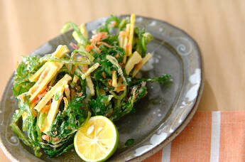 菊菜のかき揚げ