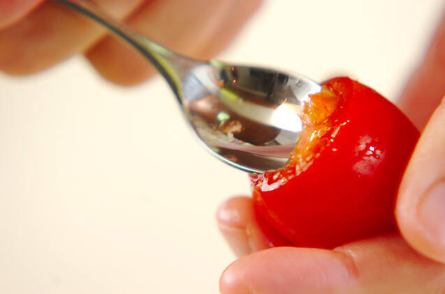 トマトとミツバのサラダの作り方の手順1