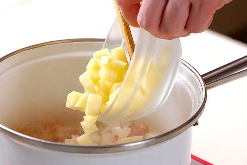 ジャガイモの豆乳スープの作り方の手順5