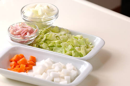 ジャガイモの豆乳スープの作り方の手順2