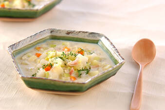 ジャガイモの豆乳スープ