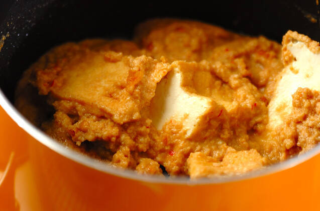 厚揚げのピーナッツそぼろ煮の作り方の手順3