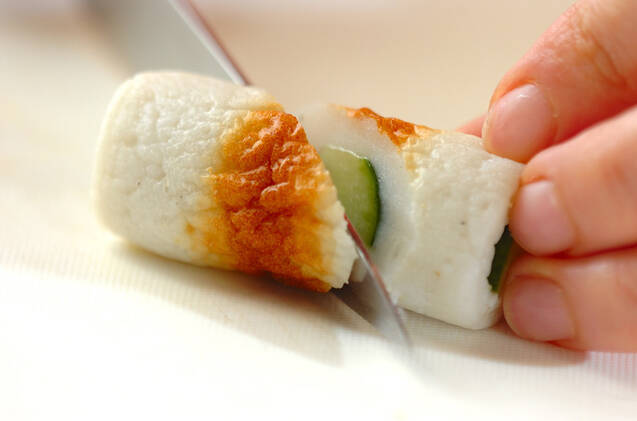 ちくわのキュウリ詰めの作り方の手順1