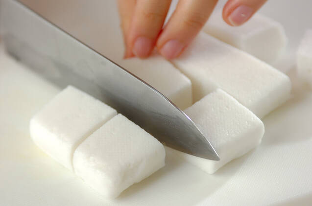 ふわふわハンペンのマヨサラダの作り方の手順1