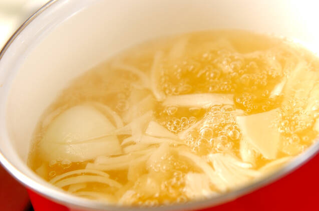 焼き豆腐のみそ汁の作り方の手順3