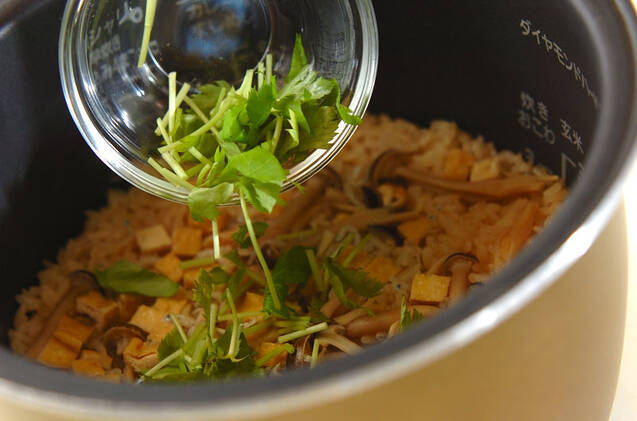 シメジとジャコの炊き込みご飯の作り方の手順7