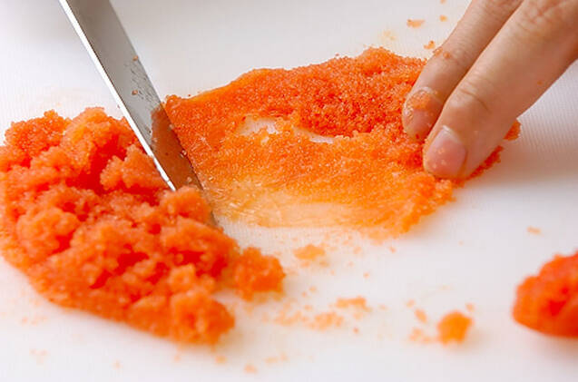 冷製ハモタコ明太パスタの作り方の手順5