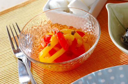 レンジパプリカのマリネ