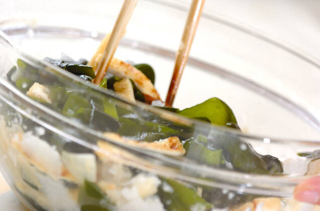 ワカメのおろし和えの作り方の手順4