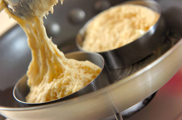 大豆と豆乳のクランペットの作り方の手順4