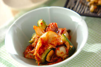 簡単!たこキムチ 実は万能食材のたこ 10分で作れる 副菜やおつまみに