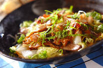 豚肉と白菜の炒め蒸し