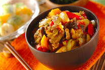 和風たっぷりナスカレーうどん