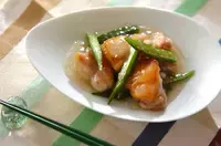 鶏肉とオクラ炒め