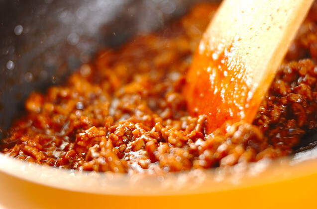 鍋焼きタコライス丼の作り方の手順6