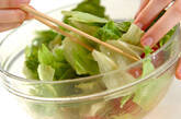 レタスとジャコのサラダの作り方2