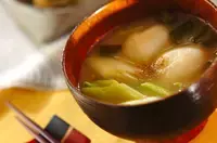 たっぷりネギのみそ汁