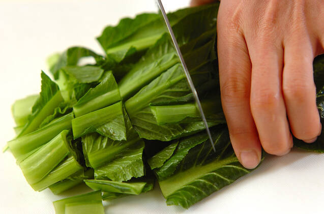 青菜のお浸しの作り方の手順1