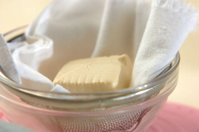 豆腐入りレアチーズケーキの作り方の手順1