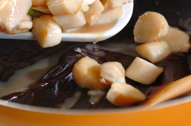 ホタテのオイスター炒めの作り方の手順6