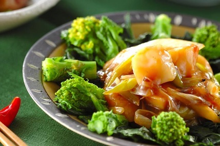 ホタテのオイスター炒め