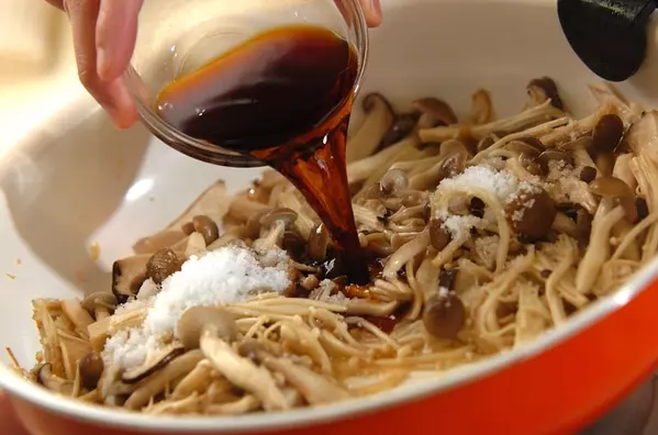 たっぷりキノコの常備菜の作り方3