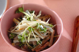 ゆでゴボウのマヨサラダ