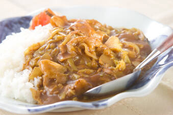 ひらひらポークカレー