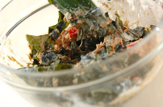 ワカメのおかか和えの作り方の手順4