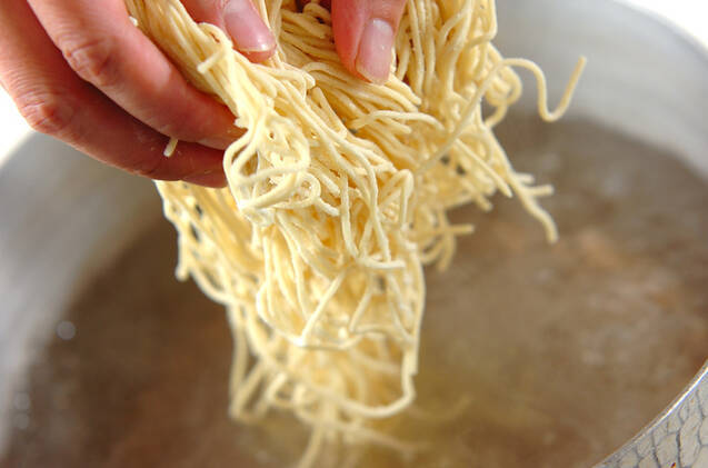 トマトとジャコの冷やし中華の作り方の手順5