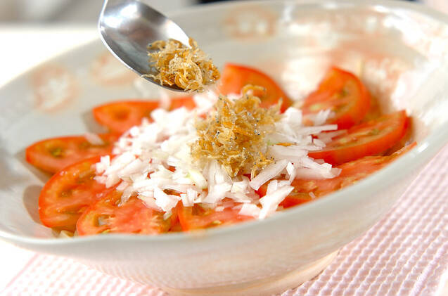 トマトとジャコの冷やし中華の作り方の手順6