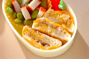 エノキの巻き巻き卵