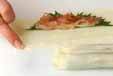 鶏ササミの春巻きの作り方8