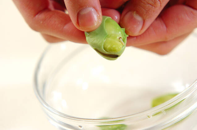 ふんわりソラ豆ご飯の作り方の手順4