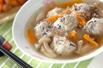 すりおろしレンコン入り団子