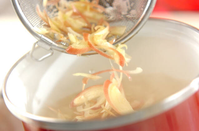 ミョウガのみそ汁の作り方の手順2