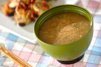 ミョウガのみそ汁