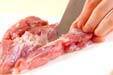 鶏肉のロール煮の下準備1