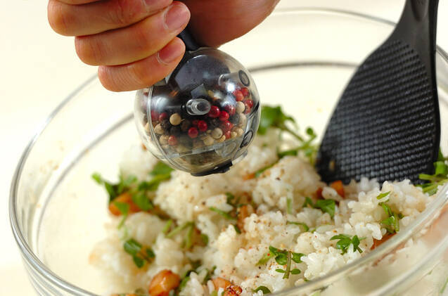 レンコンご飯の作り方の手順4