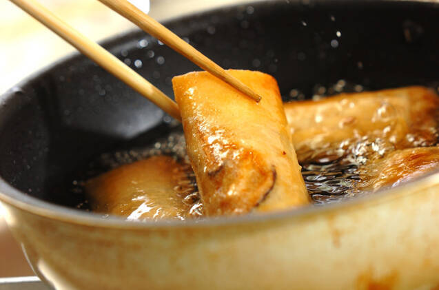 ささ身と野菜の春巻きの作り方の手順10