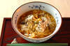 豆腐と卵のスープごはんの作り方の手順