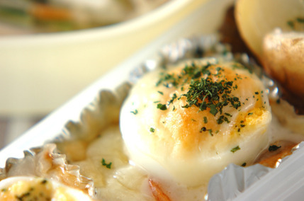 卵入りシーフードグラタン