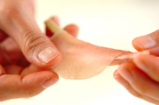 揚げゴボウの生ハム巻きの作り方の手順3