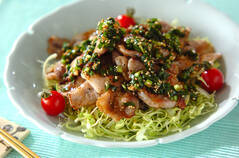 ポークソテーのニラダレ