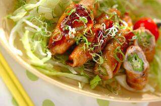 オクラの豚肉巻き