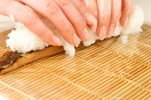 穴子の棒寿司の作り方の手順3