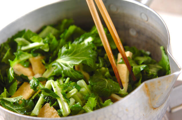 畑菜の煮物の作り方の手順4